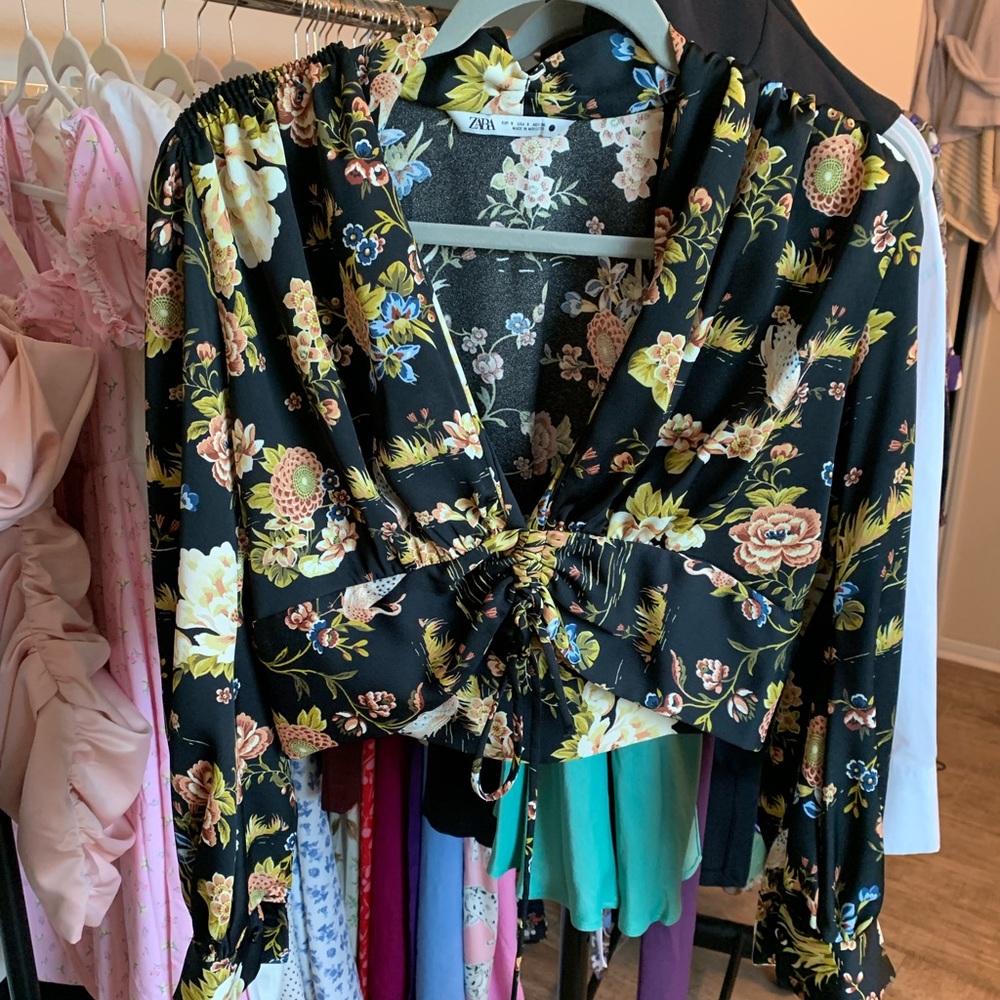 Zara floral skirt set